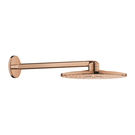 Palarie de dus Grohe RainShower SmartActive 310  2 tipuri de jet  cu brat de dus 43cm de perete  warm sunset