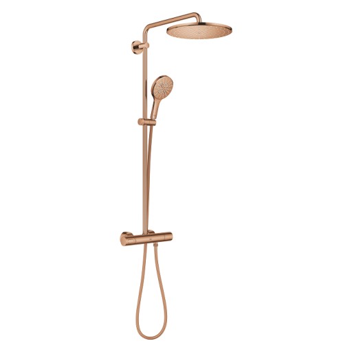 Coloana de dus Grohe Rainshower SmartActive 310 cu baterie termostatata  warm sunset