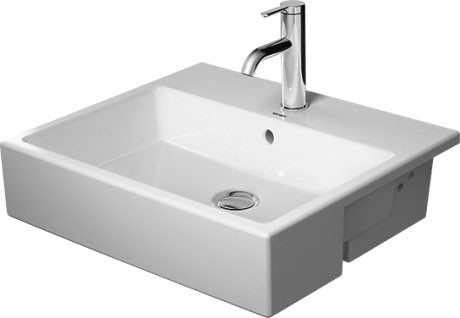 Lavoar Duravit Vero Air 55x47  montare in blat  finisaj WonderGliss