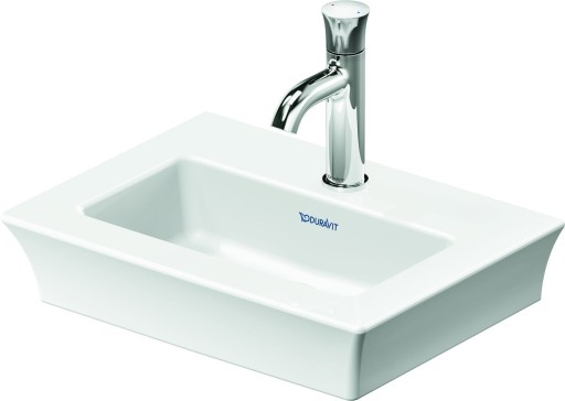 Lavoar Duravit White Tulip 45cm  fara preaplin  montare pe mobilier  ventil ceramic  alb