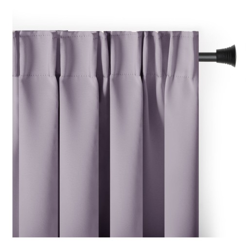 Draperie roz prăfuit blackout/termoizolantă 140x270 cm Pleat – Restilo