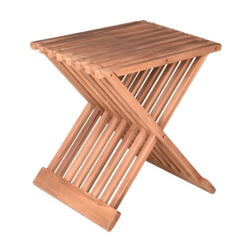 Masă auxiliară de grădină din lemn de tec 29x39 cm Fani – Garden Pleasure