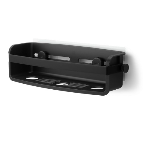 Raft pentru baie negru autoadeziv din plastic Flex Adhesive – Umbra