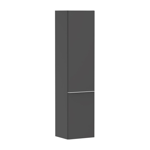 Dulap inalt suspendat Hansgrohe Xelu Q cu usa orientare stanga  40x35x165cm  gri diamant mat  maner alb mat