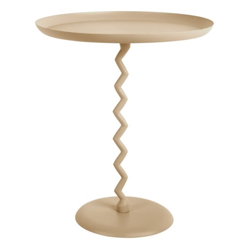 Măsuță auxiliară rotundă din metal ø 44 cm Zig Zag – Leitmotiv