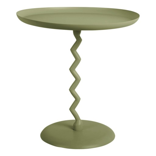 Măsuță auxiliară rotundă din metal ø 40 cm Zig Zag – Leitmotiv