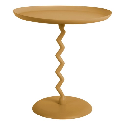Măsuță auxiliară rotundă din metal ø 40 cm Zig Zag – Leitmotiv