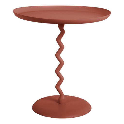 Măsuță auxiliară rotundă din metal ø 40 cm Zig Zag – Leitmotiv