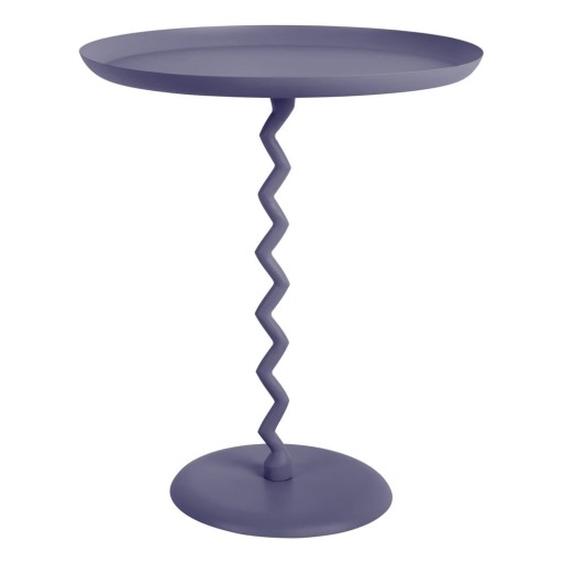 Măsuță auxiliară rotundă din metal ø 44 cm Zig Zag – Leitmotiv
