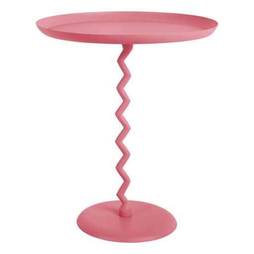 Măsuță auxiliară rotundă din metal ø 44 cm Zig Zag – Leitmotiv