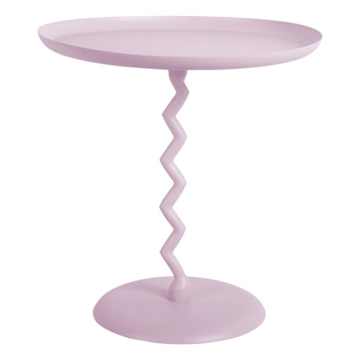 Măsuță auxiliară rotundă din metal ø 40 cm Zig Zag – Leitmotiv