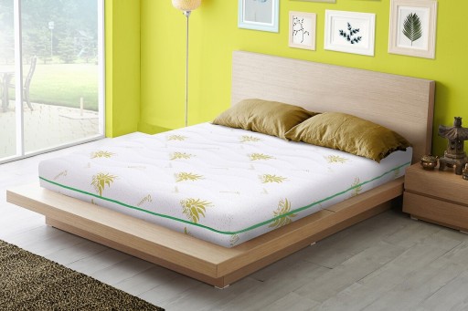 Saltea Aloe Vera Confort, Super Ortopedica, Hipoalergenica, 200x200x17 cm