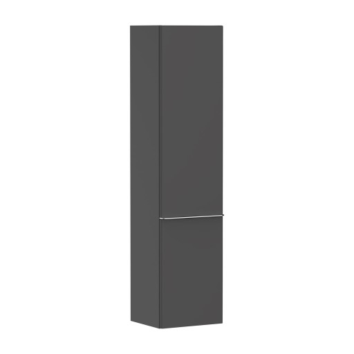 Dulap inalt suspendat Hansgrohe Xelu Q cu usa orientare dreapta  40x35x165cm  gri diamant mat  maner crom