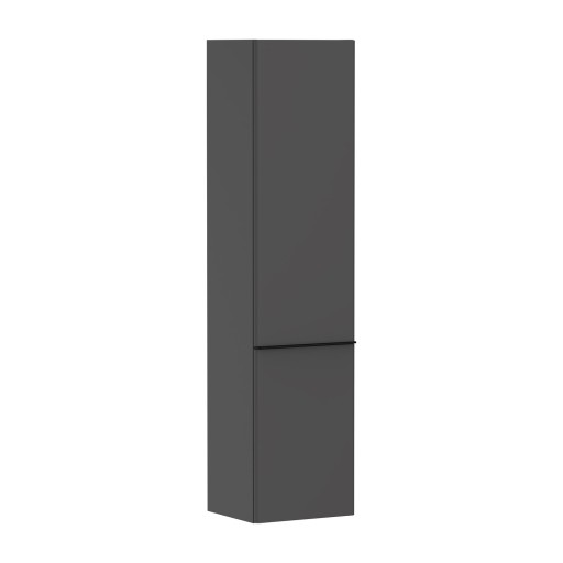 Dulap inalt suspendat Hansgrohe Xelu Q cu usa orientare dreapta  40x35x165cm  gri diamant mat  maner negru mat