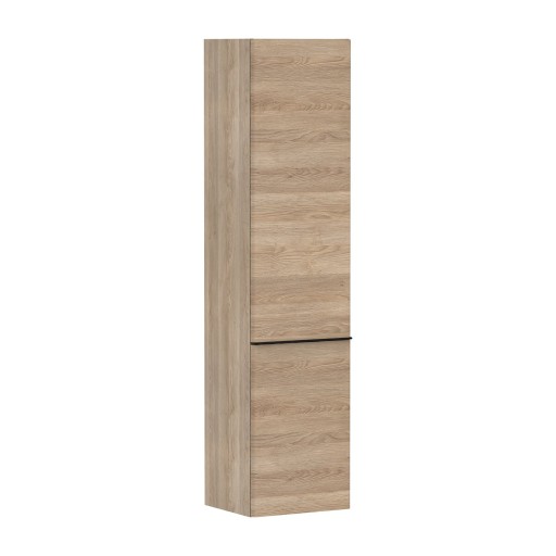 Dulap inalt suspendat Hansgrohe Xelu Q cu usa orientare dreapta  40x35x165cm  stejar natur  maner negru mat