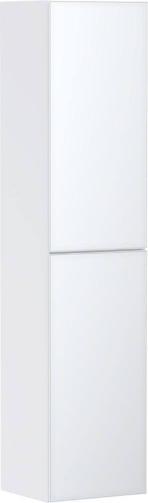Dulap inalt suspendat Hansgrohe Xevolos E cu usi orientare dreapta  40x36x176cm  corp alb mat  front alb metalic