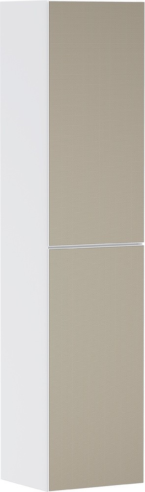 Dulap inalt suspendat Hansgrohe Xevolos E cu usi orientare dreapta  40x36x176cm  corp alb mat  front ceramic bronz texturat