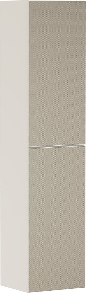 Dulap inalt suspendat Hansgrohe Xevolos E cu usi orientare dreapta  40x36x176cm  corp bej mat  front ceramic bronz texturat