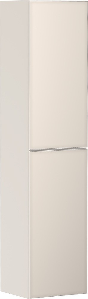 Dulap inalt suspendat Hansgrohe Xevolos E cu usi orientare dreapta  40x36x176cm  corp bej mat  front bej metalic