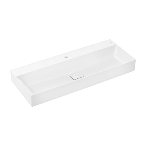 Lavoar Hansgrohe Xevolos E 120x48cm  fara preaplin  montare pe mobilier  SmartClean  alb