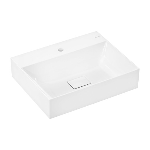 Lavoar Hansgrohe Xevolos E 60x48cm  fara preaplin  montare pe mobilier  SmartClean  alb