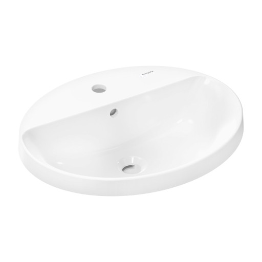 Lavoar oval Hansgrohe Xuniva D cu montare pe blat  55x40cm  alb