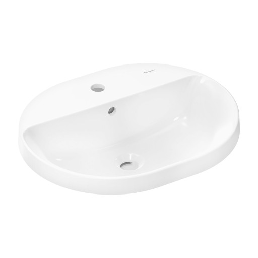 Lavoar oval Hansgrohe Xuniva U cu montare pe blat  55x40cm  alb