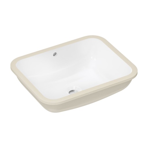 Lavoar rectangular Hansgrohe Xuniva Q cu montare sub blat  45x35cm  alb