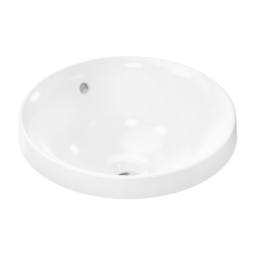 Lavoar rotund Hansgrohe Xuniva S cu montare pe blat  40cm  fara orificiu baterie  alb