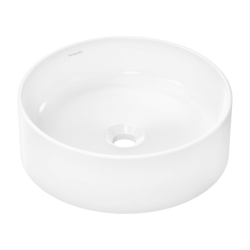 Lavoar tip bol Hansgrohe Xuniva S d 40cm  fara orificiu baterie  fara preaplin  alb