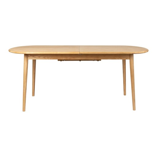 Masă de dining extensibilă cu blat cu aspect de lemn de stejar cu blat suplimentar 90x180 cm Twist – Zuiver
