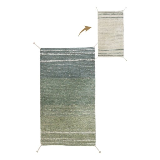 Covor verde/albastru din bumbac 80x140 cm Twin Vintage – Lorena Canals