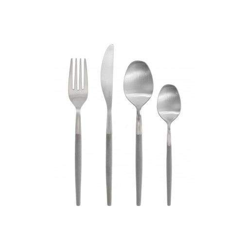 Tacâmuri gri deschis/argintii din oțel inoxidabil 16 buc. Maxime – Blomus