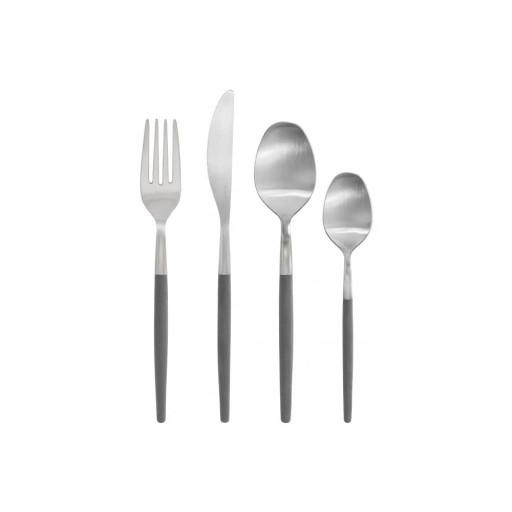 Tacâmuri gri închis/argintii din oțel inoxidabil 16 buc. Maxime – Blomus