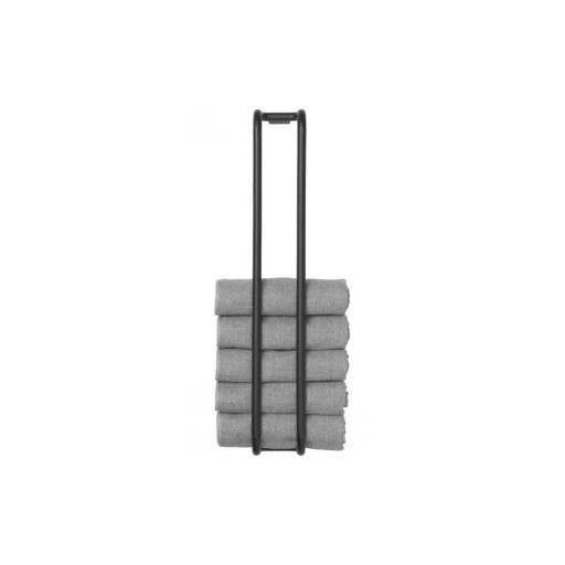 Suport pentru prosoape negru de montat pe perete Modo – Blomus