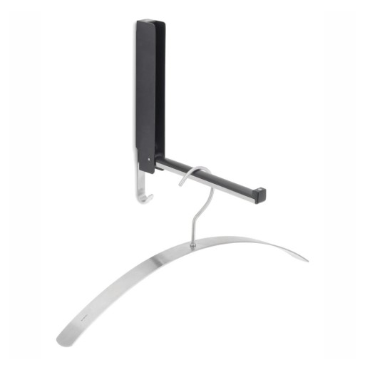 Cârlig negru de montat pe perete din oțel inoxidabil Lanca – Blomus