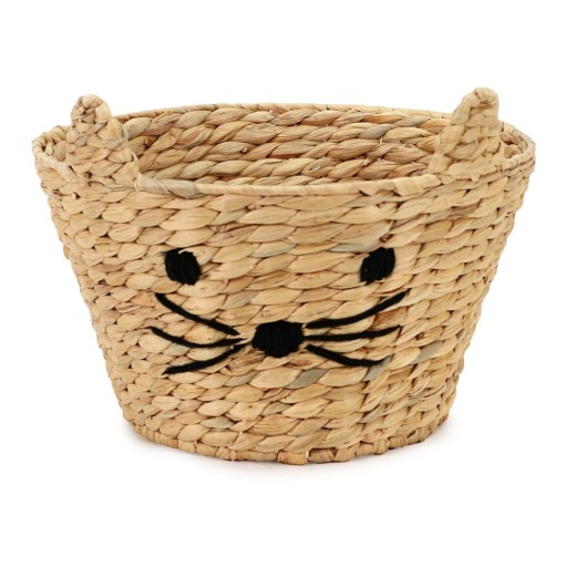 Coș de jucării pentru copii în culoare naturală din zambilă de apă ø 35x26 cm Cat – Compactor