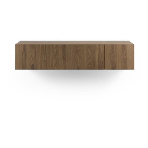 Comodă TV în culoare naturală cu aspect de lemn de stejar 180x38x35 cm Daroca – Marckeric
