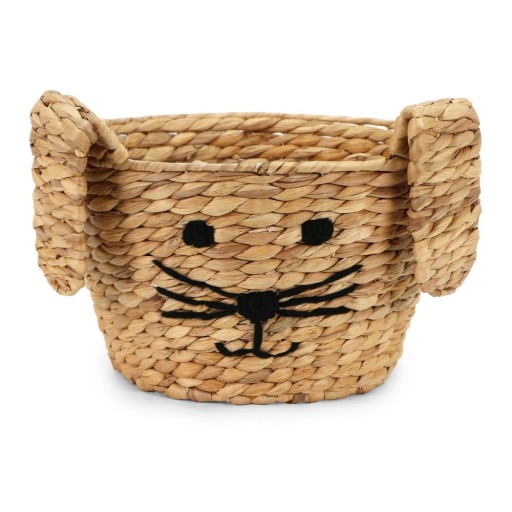 Coș de jucării pentru copii în culoare naturală din zambilă de apă ø 35x26 cm Rabbit – Compactor
