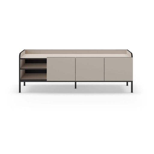 Comodă TV crem 160x55x42 cm Adara – Marckeric