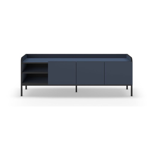 Comodă TV albastră 160x55x42 cm Adara – Marckeric