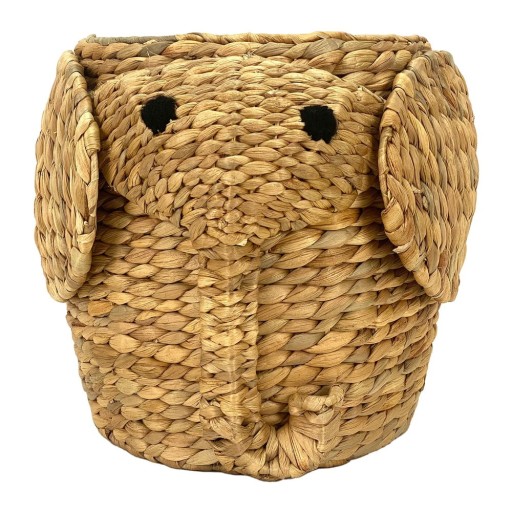 Coș de jucării pentru copii în culoare naturală din zambilă de apă ø 30x35 cm Elephant – Compactor