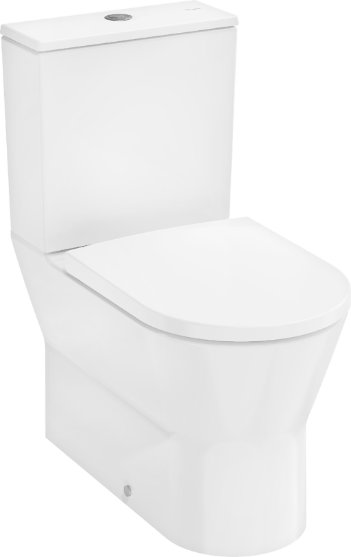 Set complet vas wc Hansgrohe EluPura Original S AquaChannel Flush cu rezervor asezat si capac  alb