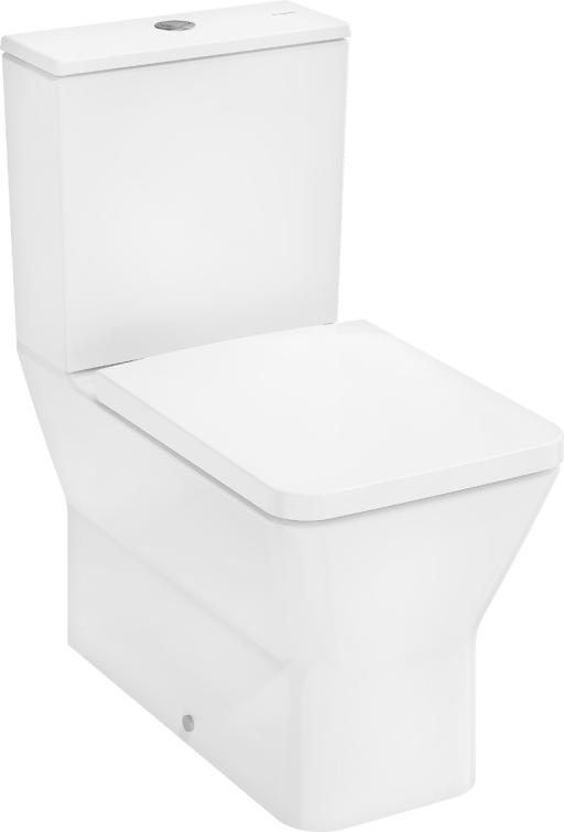 Set complet vas wc Hansgrohe EluPura Original Q AquaChannel Flush cu rezervor asezat si capac  alb