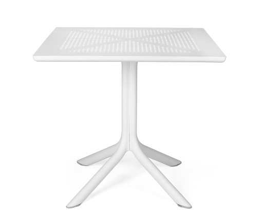 Masa exterior Nardi Clip 80  h 75cm  80x80cm  alb