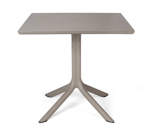 Masa exterior Nardi Clip 80  h 75cm  80x80cm  tortora