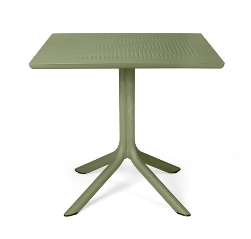 Masa exterior Nardi Clip 80  h 75cm  80x80cm  verde agave