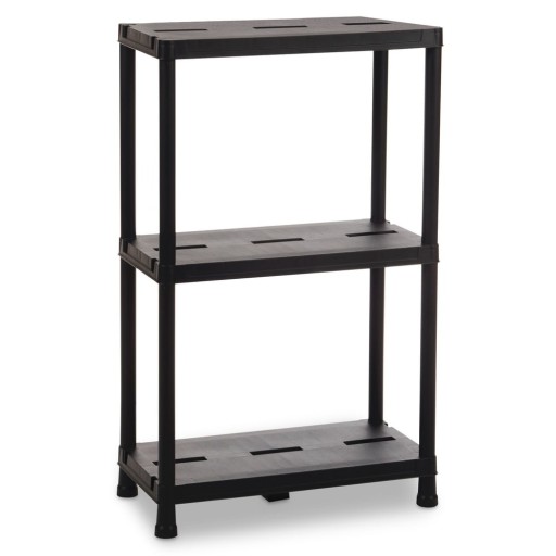 Etajeră de depozitare neagră din plastic 60x95 cm Universal Pro – Toomax