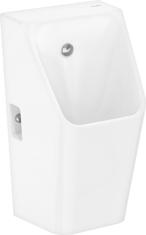 Urinal Hansgrohe EluPura Original Q  alimentare prin spate  HygieneEffect  alb