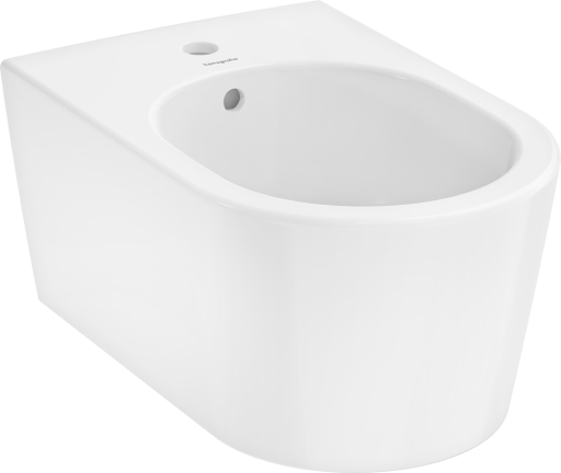 Bideu suspendat Hansgrohe EluPura S 54cm  HygieneEffect  alb